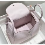 HERM Lindy 26cm Bag in Mauve Pale Clemence Leather - 图片 9