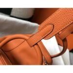 HERM Lindy 26cm Bag In Orange Clemence Leather PHW - 图片 4
