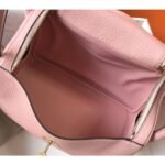 HERM Lindy 26cm Bag In Pink Clemence Leather GHW - 图片 8