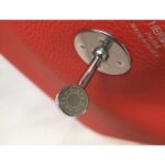 HERM Lindy 26cm Bag In Red Clemence Leather PHW - 图片 5