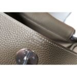 HERM Lindy 26cm Bag In Taupe Grey Clemence Leather - 图片 6