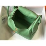 HERM Lindy 26cm Bag In Vert Criquet Clemence Leather GHW - 图片 8