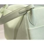 HERM Lindy 26cm Bag In Vert Fizz Clemence Leather GHW - 图片 8