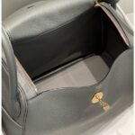 HERM Lindy 30cm Bag In Gris Meyer Clemence Leather GHW - 图片 8