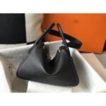 HERM Lindy 30cm Bag In Black Clemence Leather GHW - 图片 2