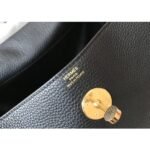 HERM Lindy 30cm Bag In Black Clemence Leather GHW - 图片 6