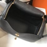 HERM Lindy 30cm Bag In Black Clemence Leather GHW - 图片 8
