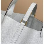 HERM Picotin Lock 18 Bag In Blue Brume Clemence Leather - 图片 5