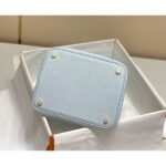 HERM Picotin Lock 18 Bag In Blue Brume Clemence Leather - 图片 6