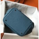 HERM Picotin Lock 18 Bag In Blue Jean Clemence Leather - 图片 3