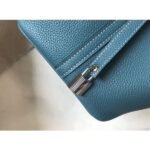 HERM Picotin Lock 18 Bag In Blue Jean Clemence Leather - 图片 7