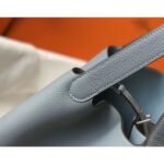 HERM Picotin Lock 18 Bag In Blue Lin Clemence Leather - 图片 7