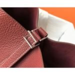 HERM Picotin Lock 18 Bag In Bordeaux Clemence Leather - 图片 7