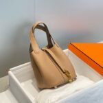 HERM Picotin Lock 18 Bag In Chai Clemence Leather - 图片 2