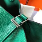 HERM Picotin Lock 18 Bag In Vert Vertigo Clemence Leather - 图片 7