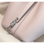 HERM Picotin Lock 18 Bag In Mauve Pale Clemence Leather - 图片 6