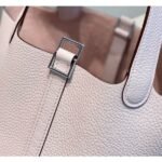 HERM Picotin Lock 18 Bag In Mauve Pale Clemence Leather - 图片 7