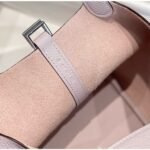 HERM Picotin Lock 18 Bag In Mauve Pale Clemence Leather - 图片 8