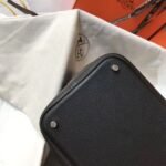 HERM Picotin Lock 18 Bag In Black Clemence Leather - 图片 4