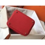 HERM Picotin Lock 18 Bag In Red Clemence Leather - 图片 2