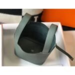 HERM Picotin Lock 18 Bag In Vert Amande Clemence Leather - 图片 8