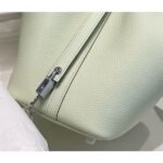 HERM Picotin Lock 18 Bag In Vert Fizz Clemence Leather - 图片 6