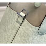 HERM Picotin Lock 18 Bag In Vert Fizz Clemence Leather - 图片 7