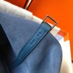 HERM Picotin Lock 22 Bag In Blue Agate Clemence Leather - 图片 6