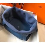 HERM Picotin Lock 22 Bag In Blue Agate Clemence Leather - 图片 7