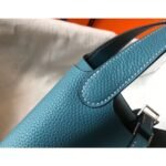 HERM Picotin Lock 22 Bag In Blue Jean Clemence Leather - 图片 6
