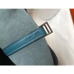 HERM Picotin Lock 22 Bag In Blue Jean Clemence Leather - 图片 7