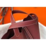 HERM Picotin Lock 22 Bag In Bordeaux Clemence Leather - 图片 4