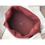 HERM Picotin Lock 22 Bag In Bordeaux Clemence Leather - 图片 8