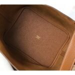 HERM Picotin Lock 22 Bag In Gold Clemence Leather - 图片 6