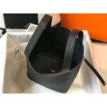 HERM Picotin Lock 22 Bag In Black Clemence Leather - 图片 8