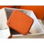 HERM Picotin Lock 22 Bag In Orange Clemence Leather - 图片 4