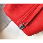 HERM Picotin Lock 22 Bag In Red Clemence Leather - 图片 5