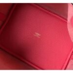 HERM Picotin Lock 22 Bag In Rose Lipstick Clemence Leather - 图片 6