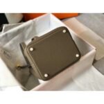 HERM Picotin Lock 22 Bag In Taupe Clemence Leather - 图片 3