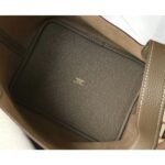 HERM Picotin Lock 22 Bag In Taupe Clemence Leather - 图片 6
