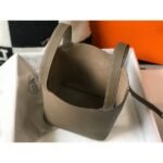 HERM Picotin Lock 22 Bag In Taupe Clemence Leather - 图片 8