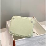 HERM Picotin Lock 22 Bag In Vert Fizz Clemence Leather - 图片 4
