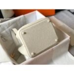 HERM Picotin Lock 22 Bag In Beton Clemence Leather - 图片 2