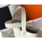 HERM Picotin Lock 22 Bag In Beton Clemence Leather - 图片 4