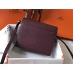 HERM Mini Sac Roulis 18cm Bag In Burgundy Evercolor Calfskin - 图片 2