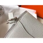 HERM Mini Sac Roulis 18cm Bag In Pearl Grey Evercolor Calfskin - 图片 5