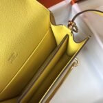 HERM Mini Sac Roulis 18cm Bag In Yellow Evercolor Calfskin - 图片 8