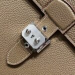 HERM Sac a Depeches 38 Briefcase in Taupe Clemence Leather - 图片 4