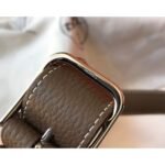 HERM Steve 35 Messenger Bag In Taupe Clemence Calfskin - 图片 5