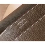 HERM Steve 35 Messenger Bag In Taupe Clemence Calfskin - 图片 6
